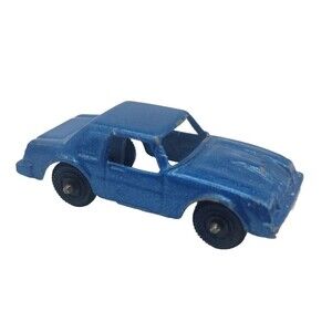 Vintage Tootsietoy Chevy Monza Blue Metallic Muscle Car USA 1960s Tootsie Toys